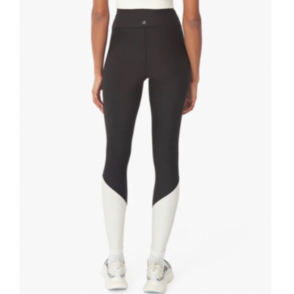 WeWoreWhat Color Block Leggings Black/White Size Large NWT - Picture 2 of 14